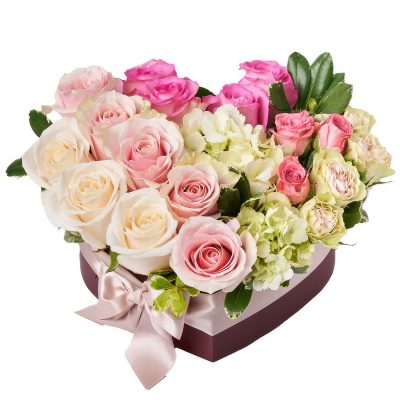 Цветы в коробке «Чудесный мир»